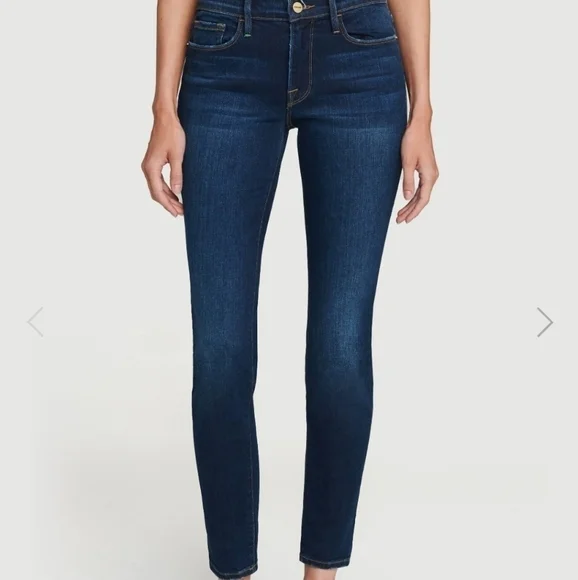 FRAME LE HIGH SKINNY CROP - Picture 1 of 10